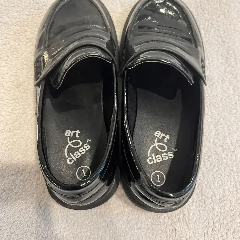 Art Class Celia Loafer Girls 1 Black P Classic Church Goth Punk Preppy Shoes